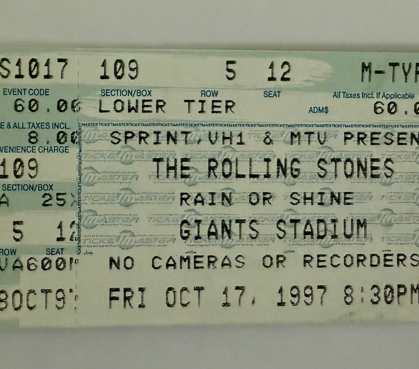 1997 The Rolling Stones at Giants Stadium, October 17, 1997