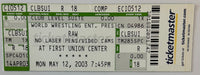 May 12, 2003, CM Punk First WWE Match Debut Full Ticket - Dark Match Victory