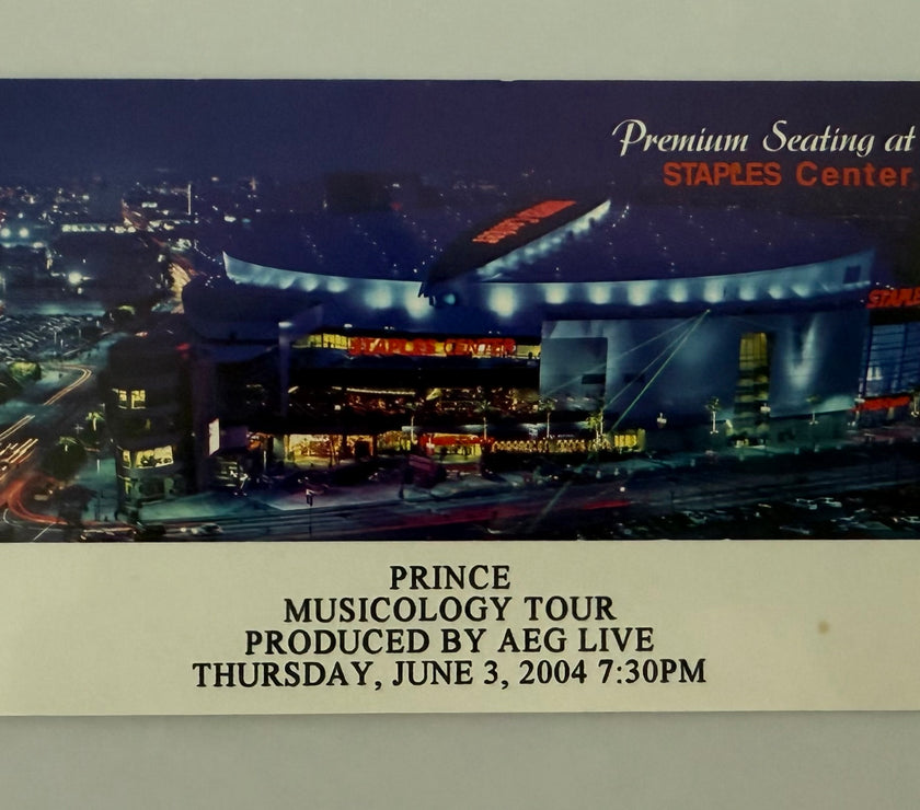 2004 Prince, Musicology Tour, Premier Seating at Staples Center, June 3, 2004