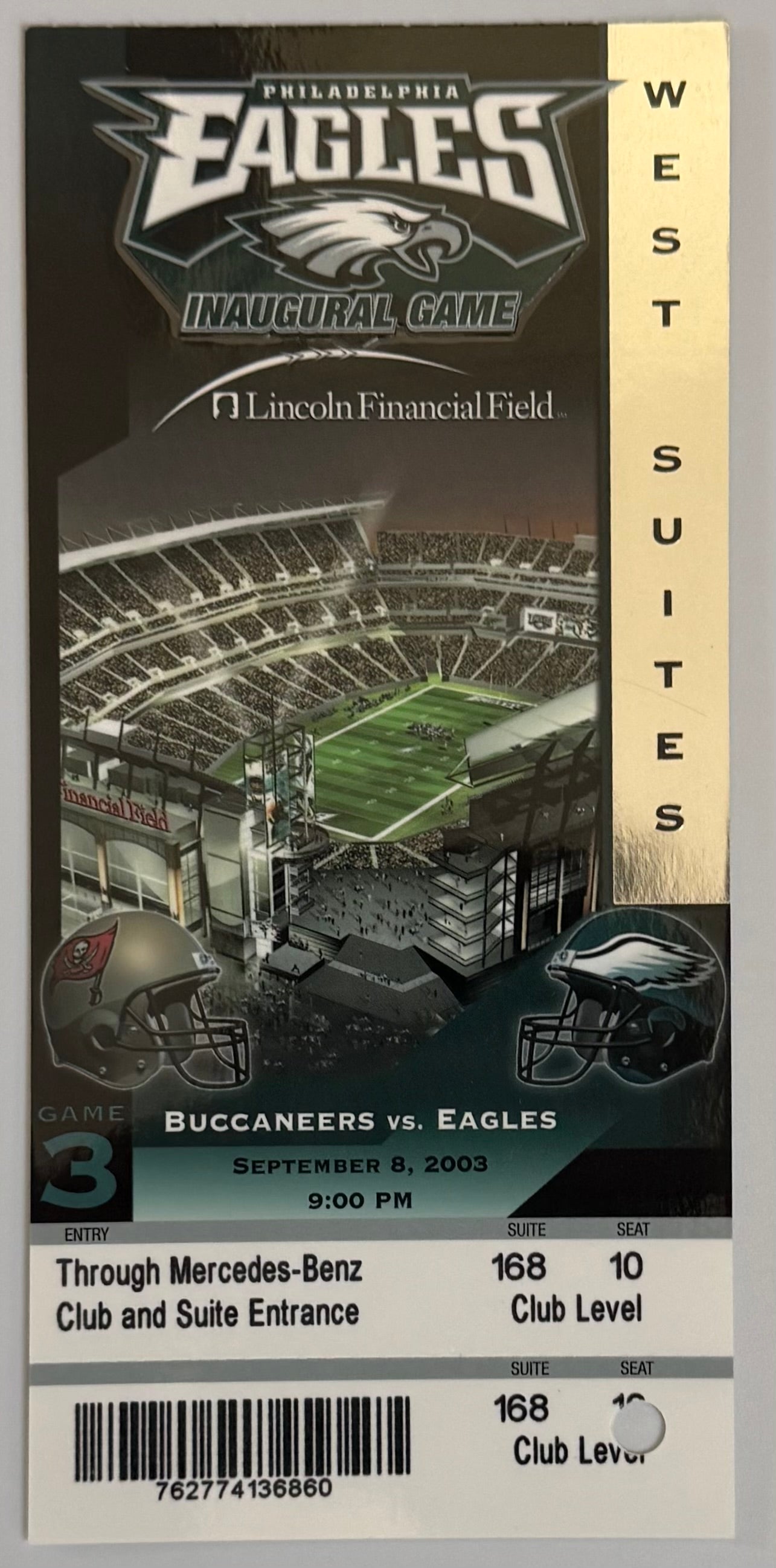 September 8, 2003, Eagles First Game at Lincoln Financial Field