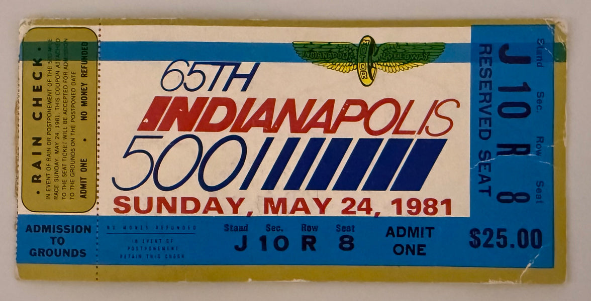5/24/81 65th Indianapolis 500