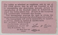 August 15, 1958, Milwaukee Braves, Hank Aaron Two Hits