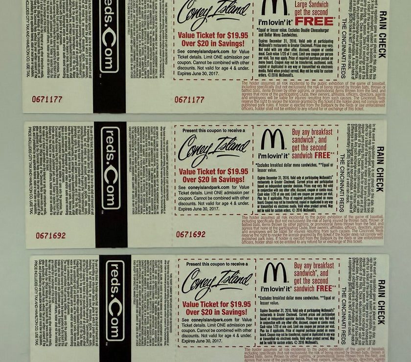 2016 Set of Tickets to Pete Rose  Red‘s Hall of Fame Induction Weekend June 24/25/26