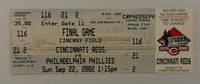 2002 Cincinnati Reds Final Game at  Riverfront Stadium/Cinergy Field, September 22, 2002