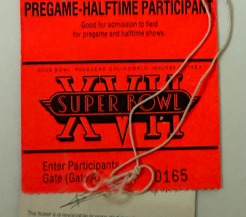 1983 Super Bowl XVII Played at the Rose Bowl, January 30, 1983, Washington Redskins versus Miami Dolphins