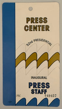 January 20, 1993, Bill Clinton Inauguration Press Staff