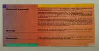 1984 Tickets to 1984 Los Angeles Olympics Closing Ceremony, Crease