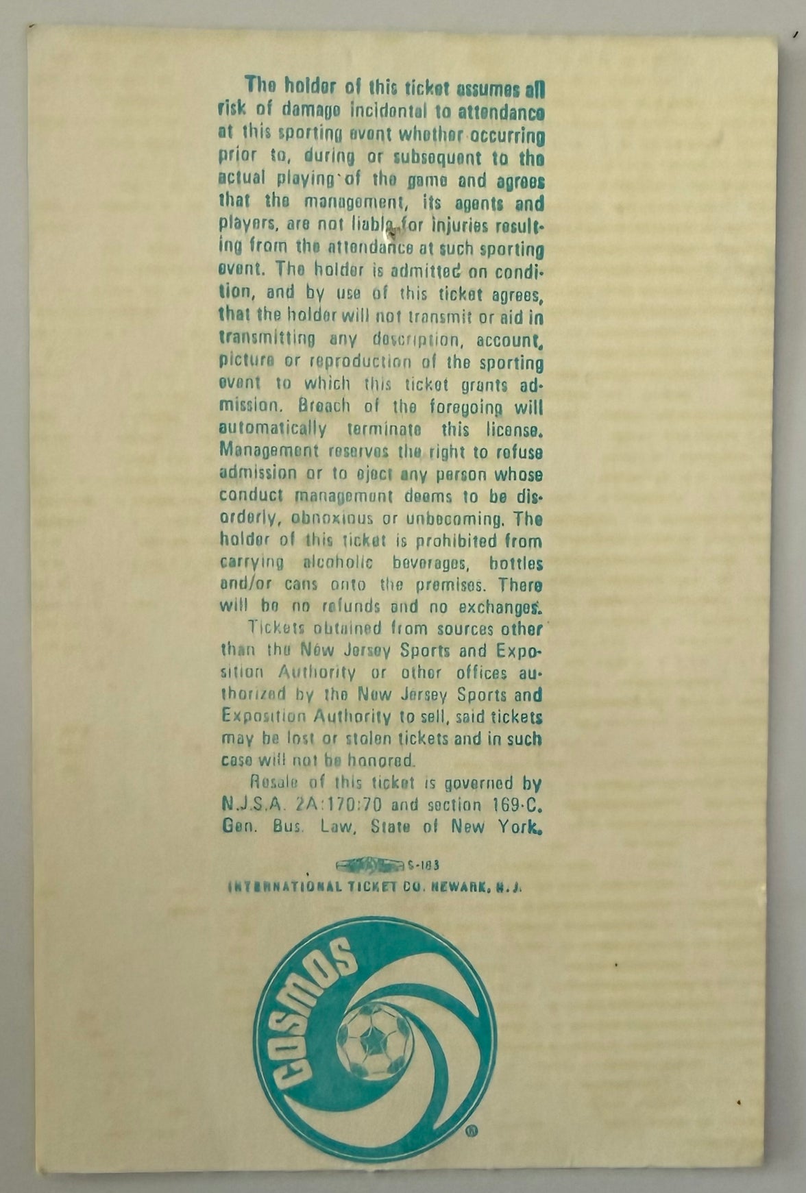 October 10, 1970, Pele Final Game, Cosmos vs Santos