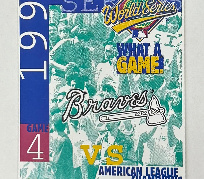 1996 World Series Game4, Yankees at Braves, 10/24/1996