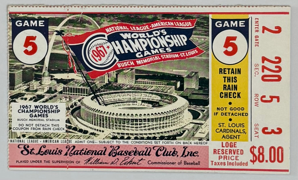 1967 World Series, Game Five, St. Louis versus Boston