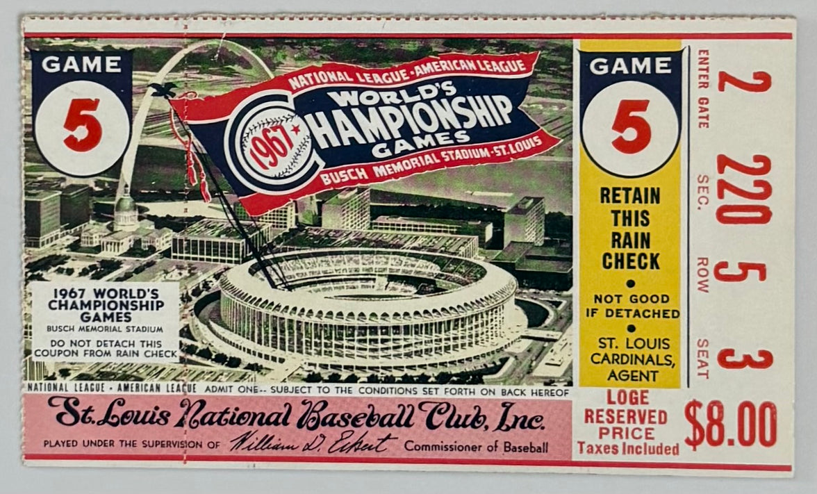 1967 World Series, Game Five, St. Louis versus Boston