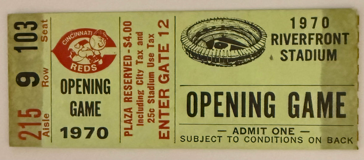 June 30, 1970, Opening Game, Riverfront Stadium, Cincinnati, Tape