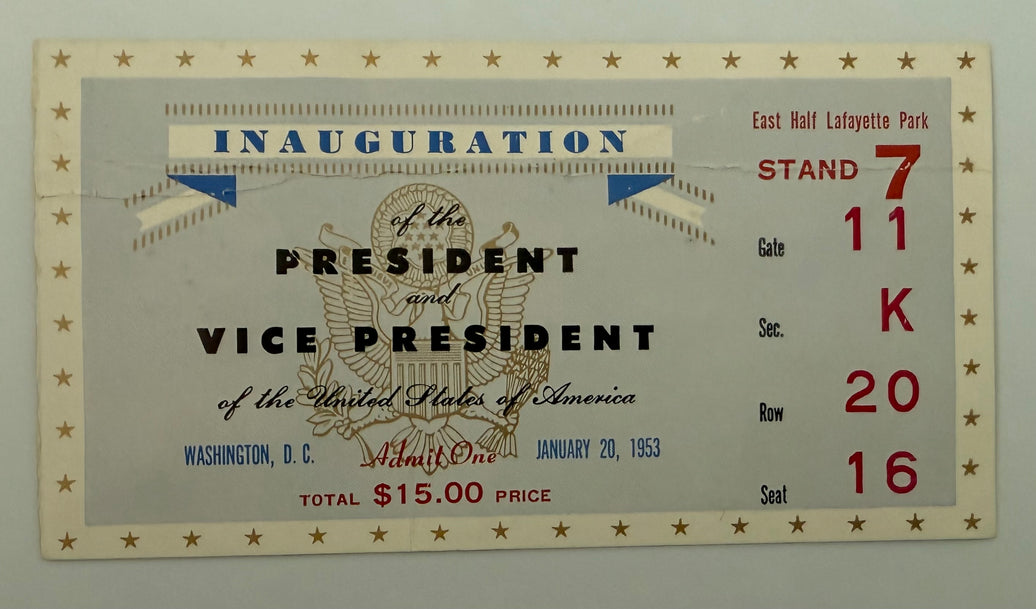 1953 Inauguration of Dwight D. Eisenhower and Richard Nixon, January 20, 1953
