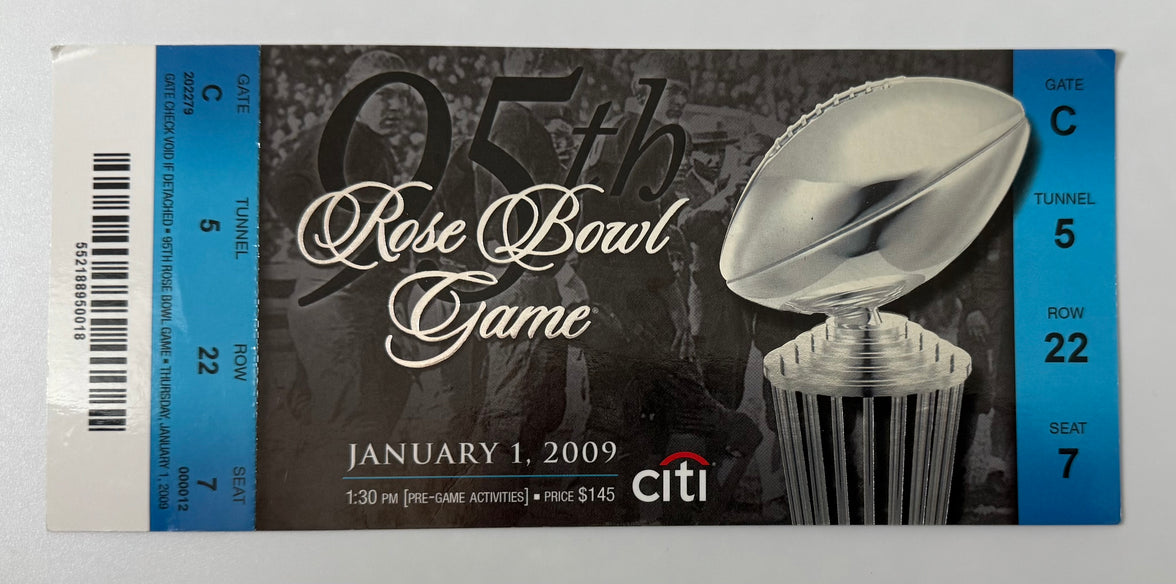 2009 95th Rose Bowl Game, Pasadena USC Trojans 38 - Penn State 24, January 1, 2009