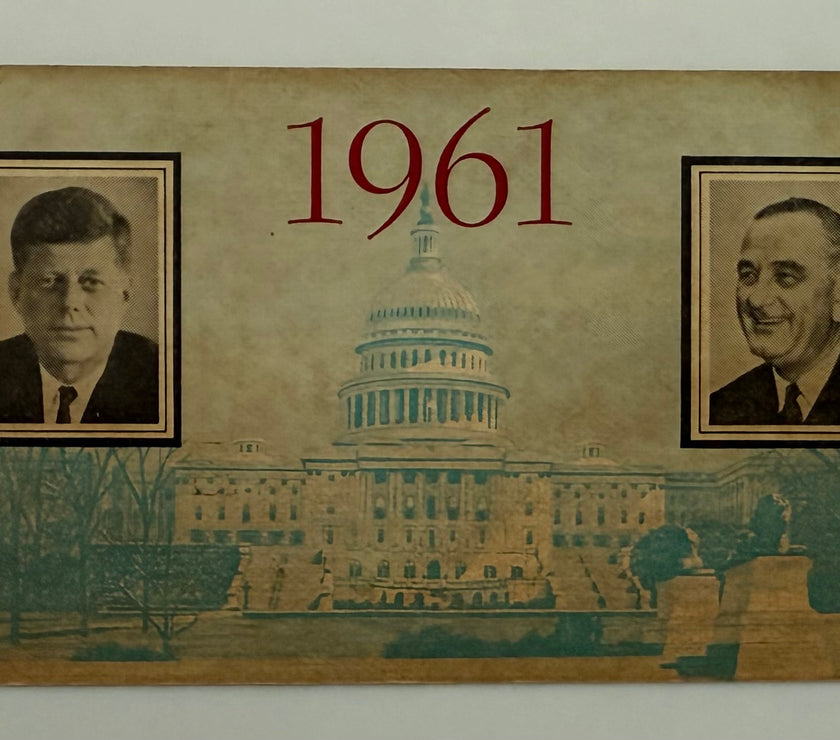 1961 Stub to the Inauguration of John F. Kennedy and Lyndon Johnson, January 20, 1961