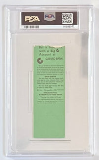 September 17, 1975, Phillies Rennie Stennett Hits Safely in 9 Consecutive at Bats, PSA Graded Good/2, MK