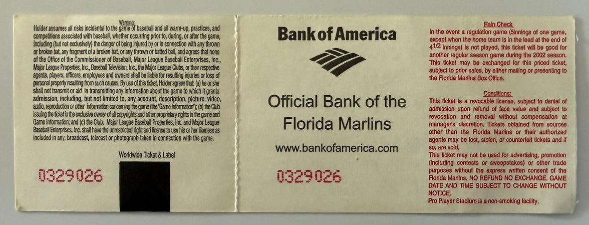 September 29, 2002, HOF Tim Raines Final Hit/Game