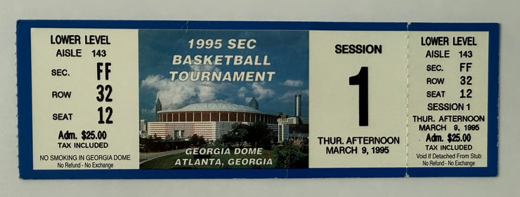 1995 SEC Basketball Tournament, Session 1 at George Dome in Atlanta, March 9, 1995