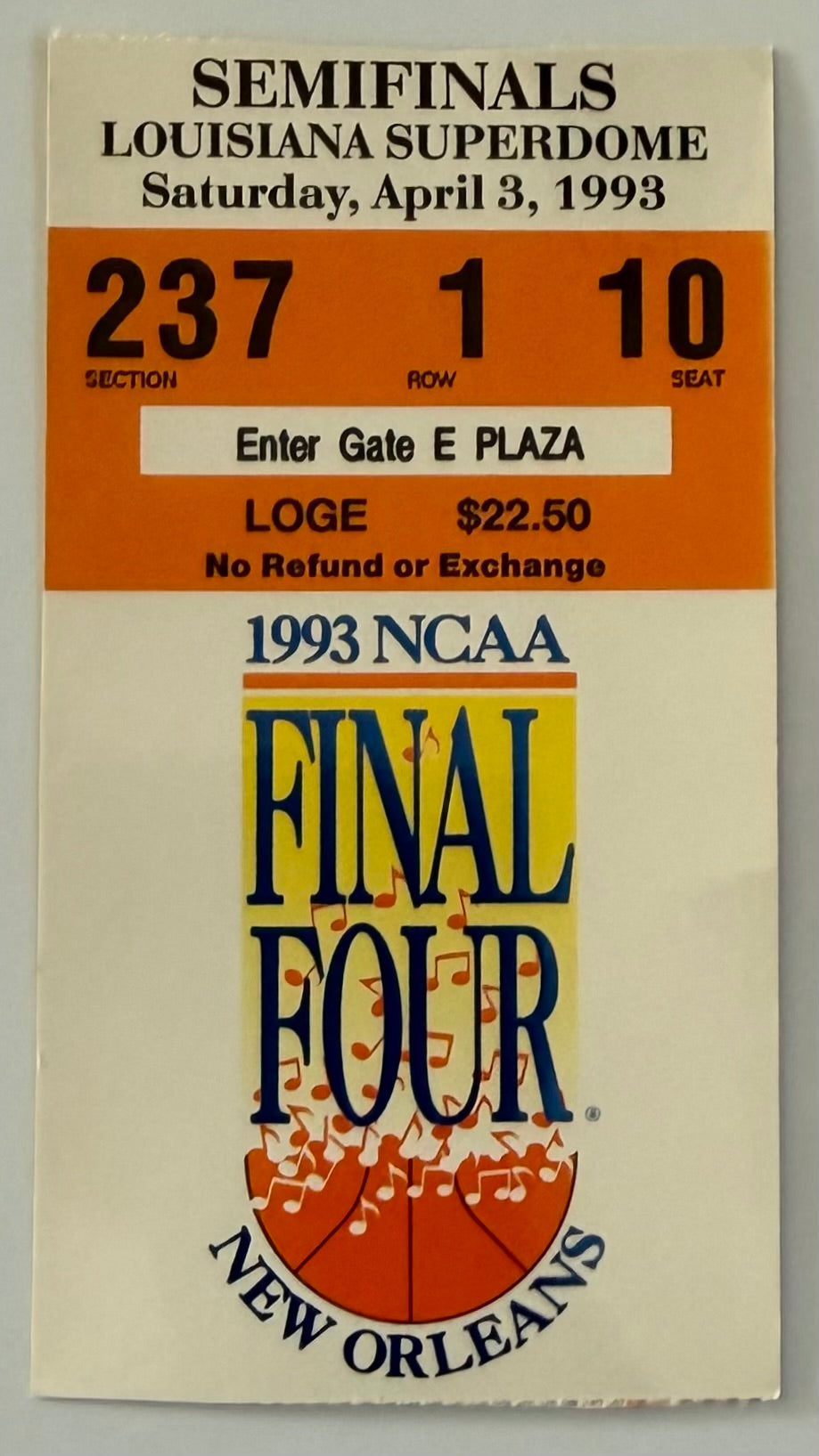 April 3, 1993, 1993 NCAA Final Four Semi Finals