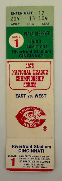 1975 NLCS Game One at Riverfront Stadium