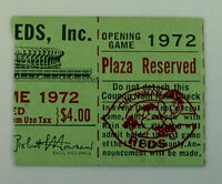 1972 Opening Day Game Cincinnati Reds, Joe Morgan Reds Debut