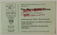 August 29, 1978, Merv Griffin Show Taping