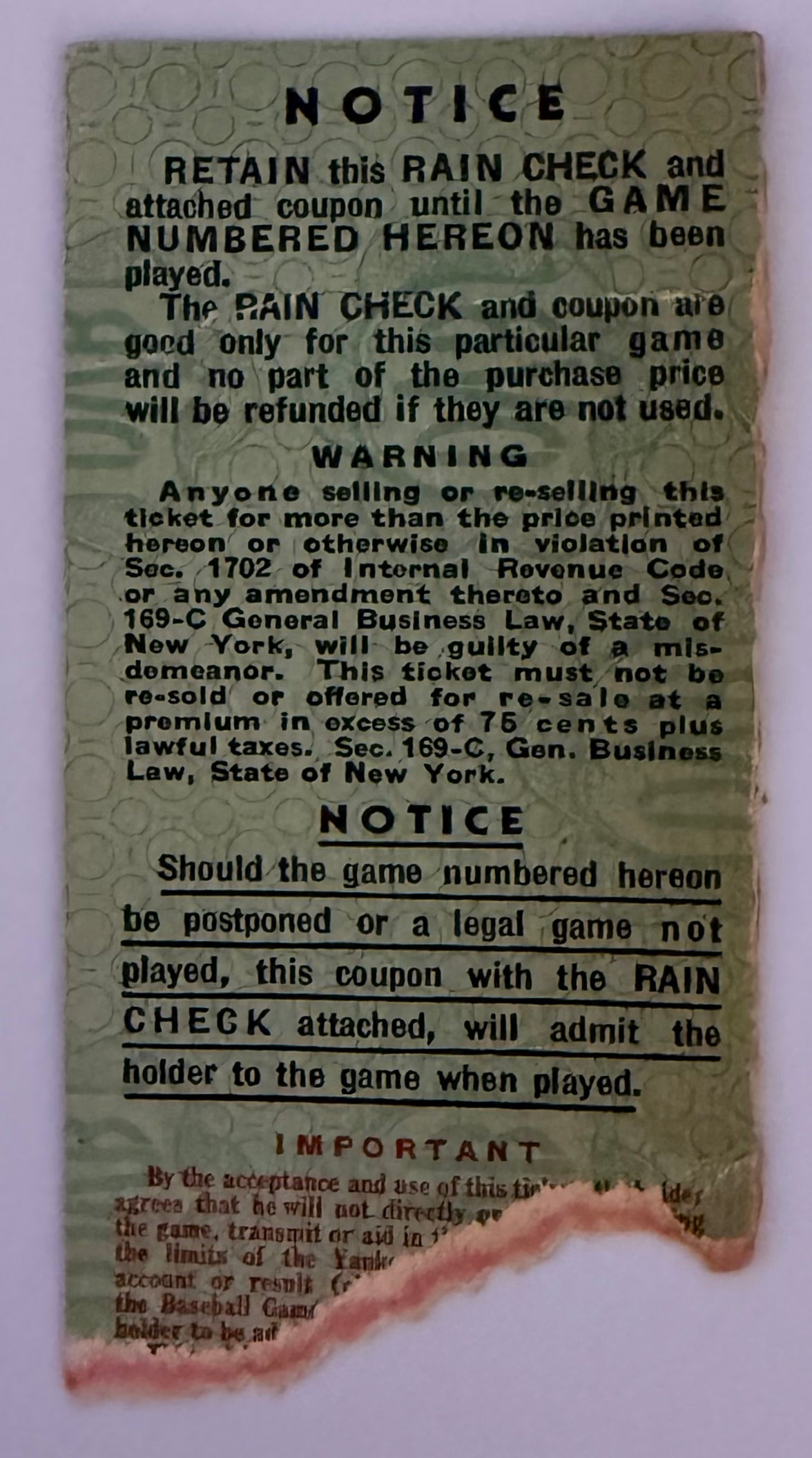 1943 World Series Game 1 at Yankee Stadium Yankees Go on to Defeat Cardinals 4 games to 1