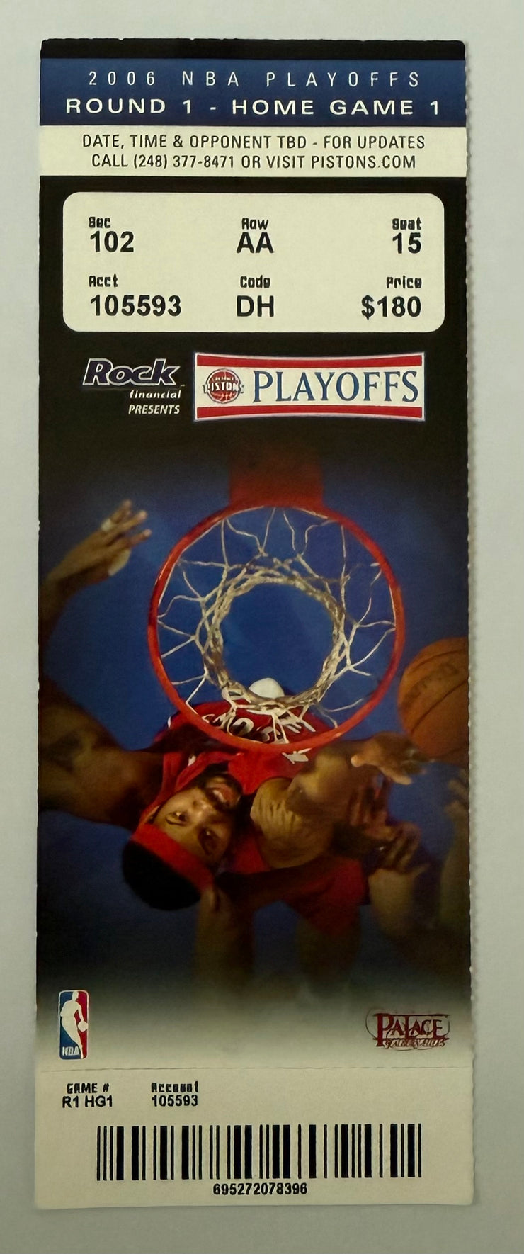2006 NBA Playoffs, Round 1 Home Game 1 at the Palace in Detroit