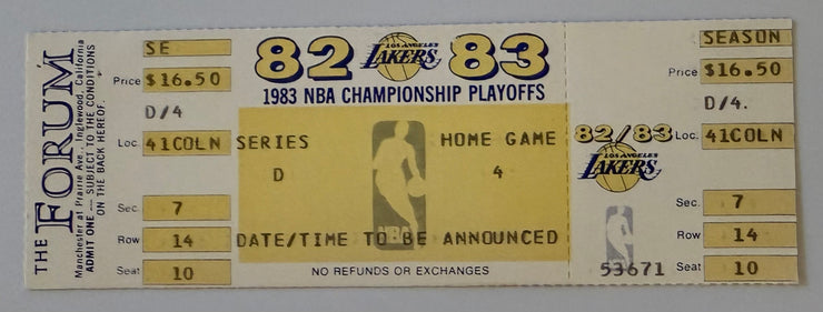 1983 NBA Championship Playoffs, Los Angeles Lakers versus Philadelphia 76ers