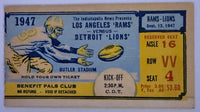 September 13, 1947, Early NFL - LA Rams versus Detroit Lions, Butler Stadium