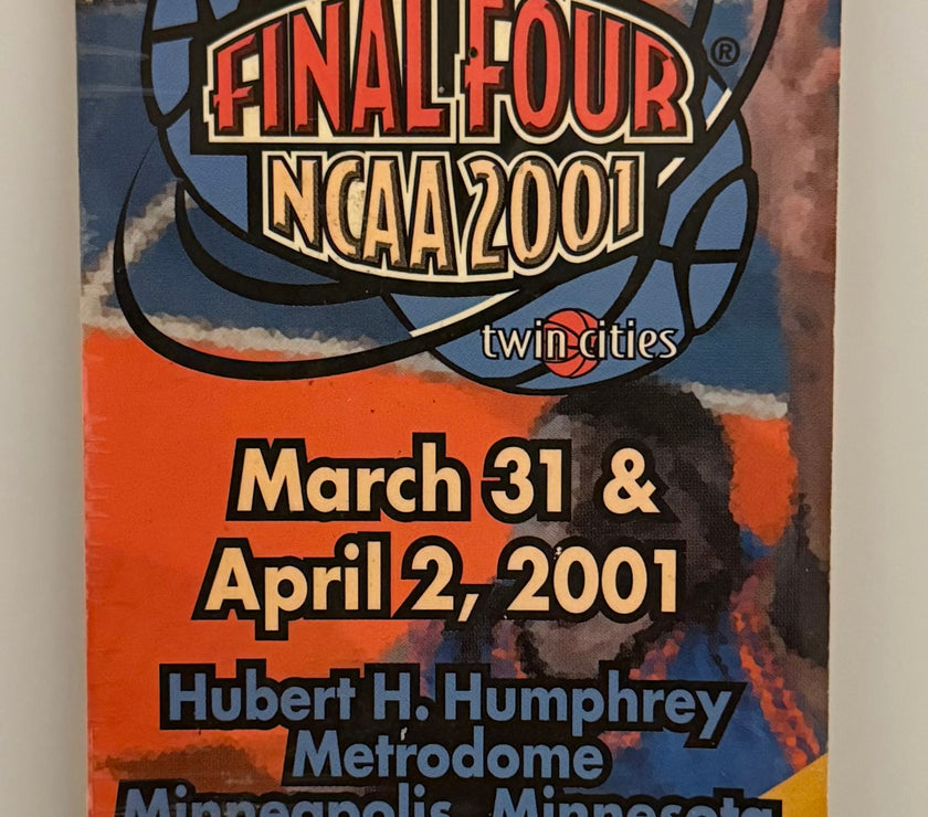 2001 Complete Book of Final Four Tickets Including Both Semifinals and Finals for 2001