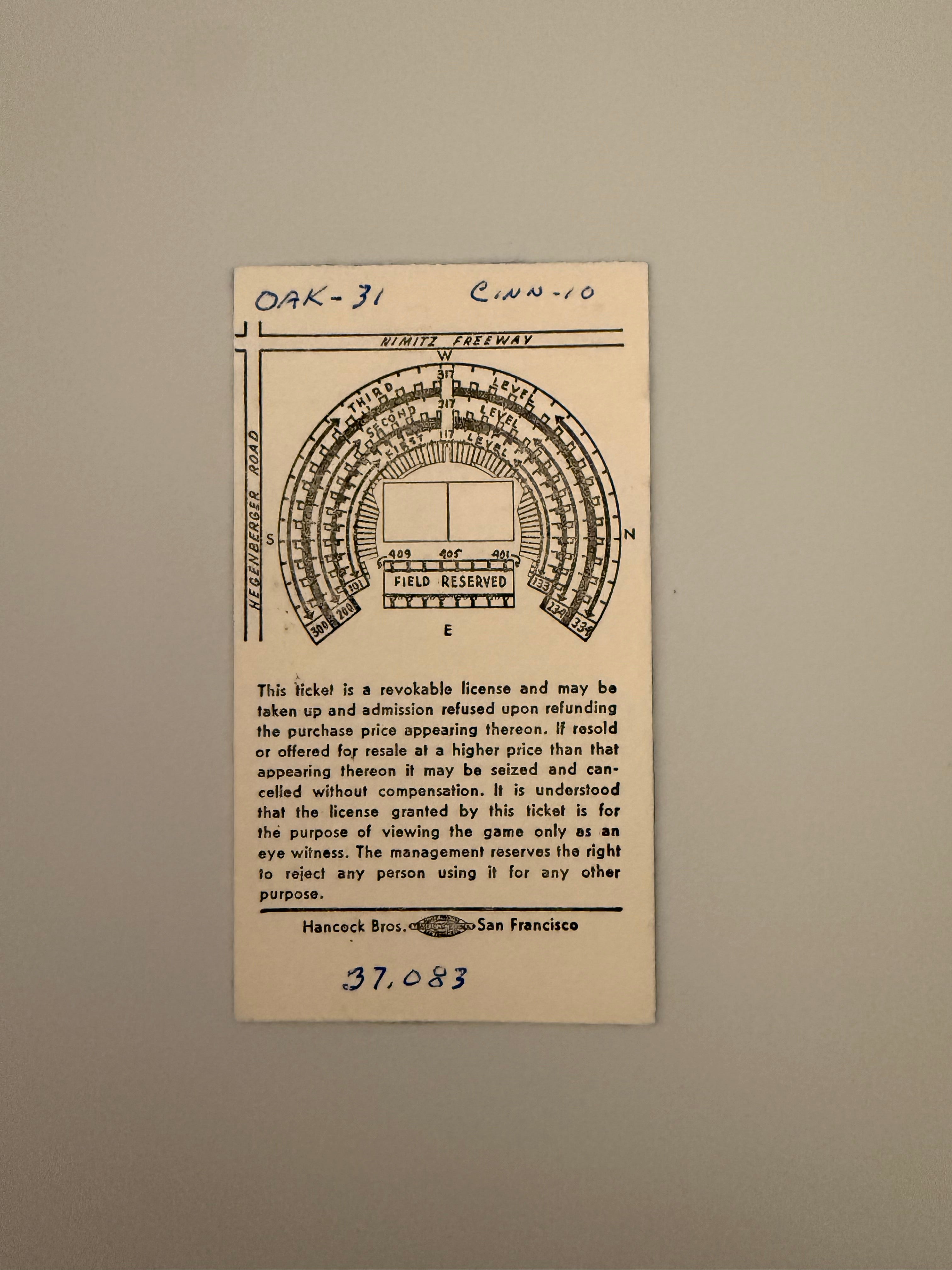 10/27/1968 Bengals First Season, Game 7 at Oakland