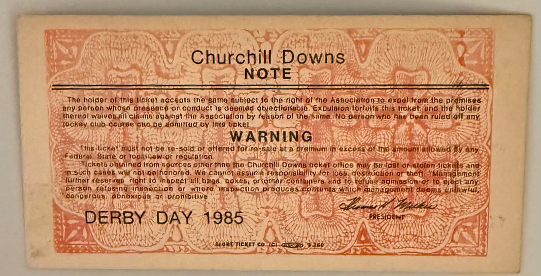 May 4, 1985, 111th Kentucky Derby, Spend A Buck - Winner