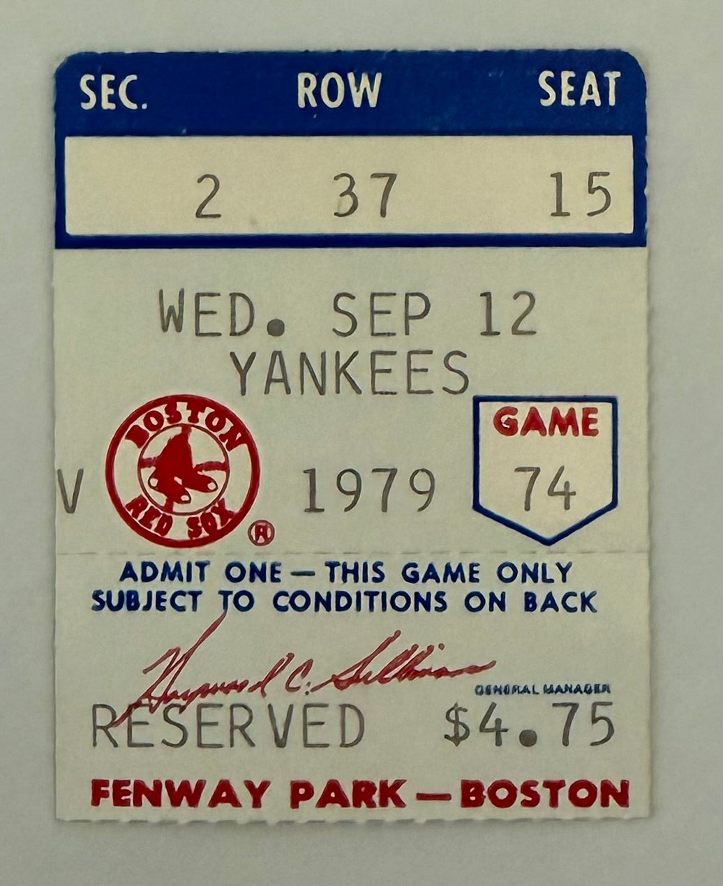 Carl Yastrzemski 3000 Hit - 9/12/1979