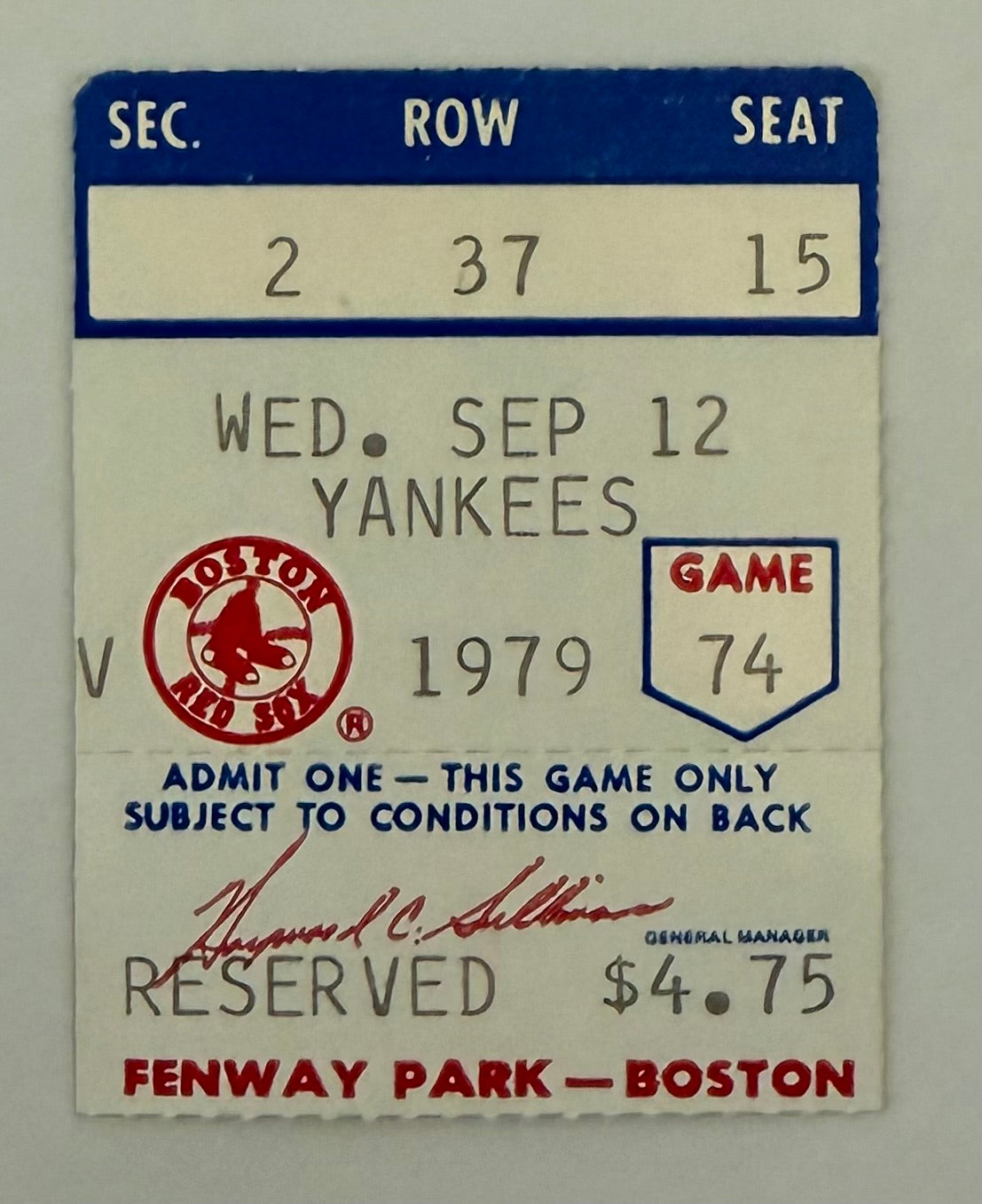 Carl Yastrzemski 3000 Hit - 9/12/1979