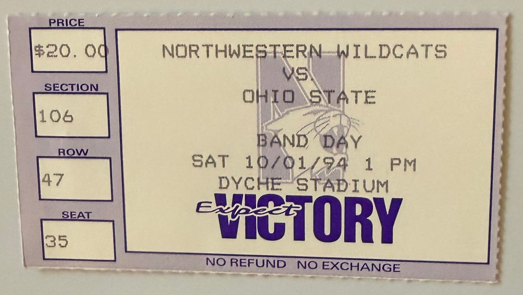 October 1, 1994, Ohio State University at Northwestern