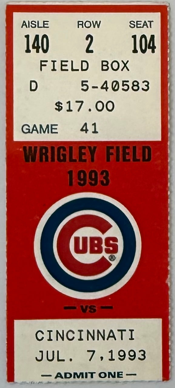 July 7, 1993, Tom Browning Outside Wrigley Rooftops Across Sheffield