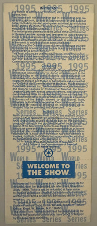 1995 World Series Game Five, Yankees versus Braves