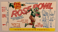January 1, 1977, Rose Bowl Game, USC versus Michigan