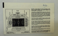 2001 Ticket Noted for Infamous Date of 9/11/2001, Wimbledon versus Sheffield United, Nationwide League Division One Soccer, Writing on Back