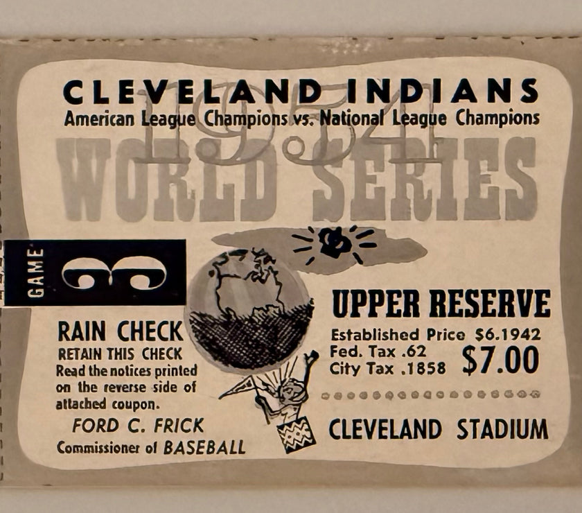 1954 Game 3 1954 World Series The New York Giants Sweep the Cleveland Indians  4 Games to 0 in the 1954 World Series