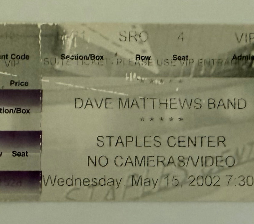 2002 Dave Matthews Band, Staples Center in Los Angeles, May 15, 2002