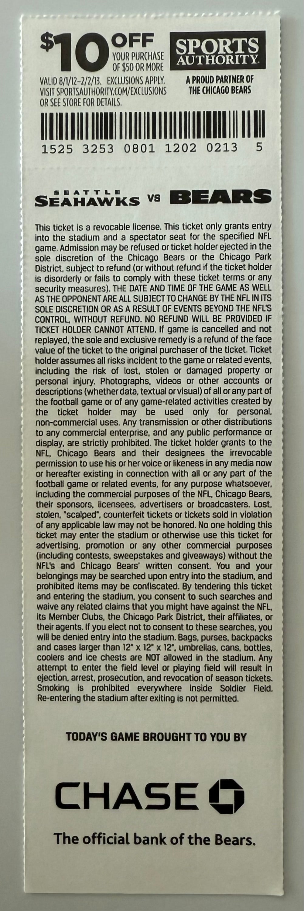 12/2/2012 Brian Urlacher Final Game, Chicago Bears