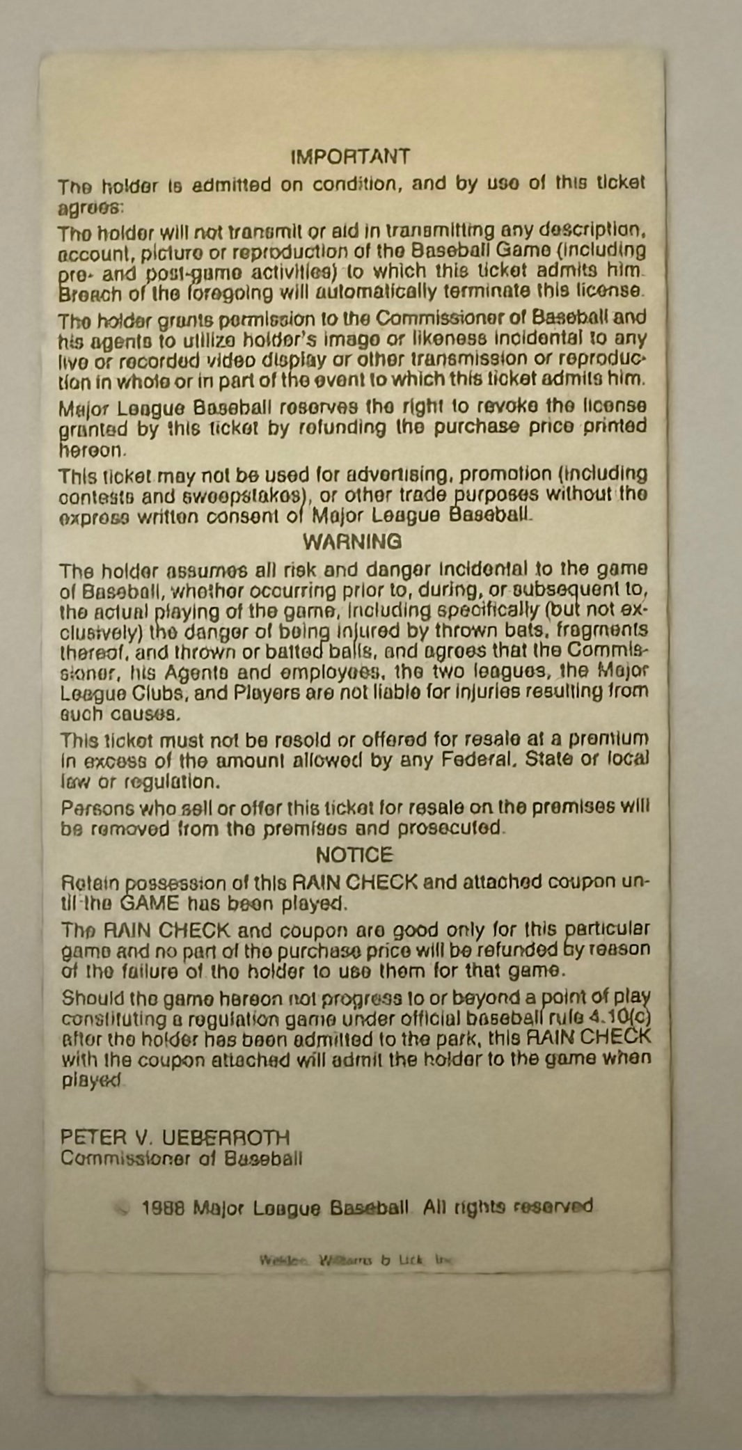 1988 Major League All-Star Game in Cincinnati July 12, 1988 at Riverfront Stadium