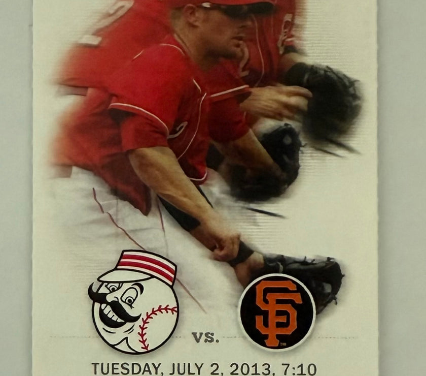 2013 Homer Bailey Pitches a No Hitter for the  Cincinnati Reds versus the San Francisco Giants July 2, 2013