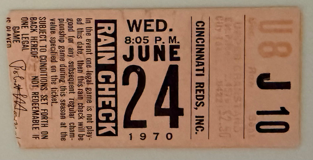June 24, 1970 Reds Last Game at Crosley Field