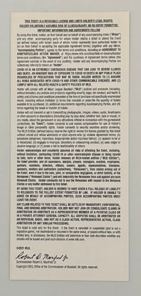 2021 Souvenir Ticket to  First Field of Dreams Game New York Yankees versus Chicago White Sox August 12, 2021