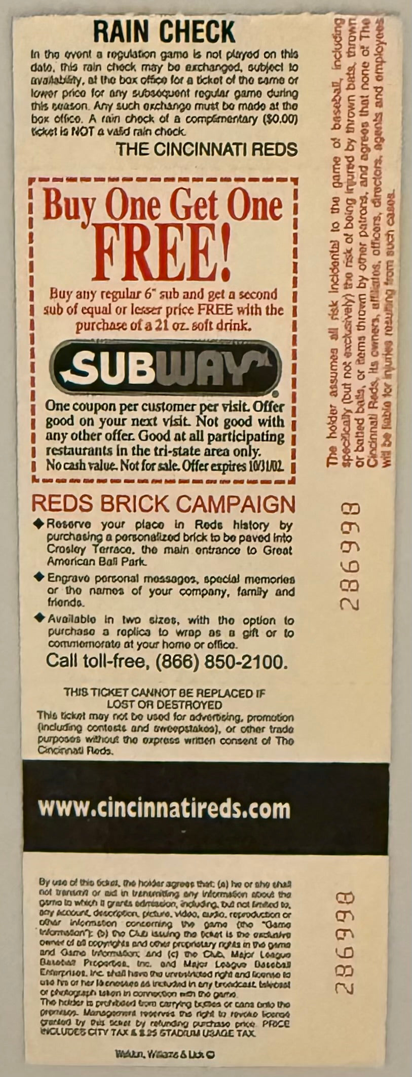 September 22, 2002, Reds versus Phillies, Last Game at Cinergy Field