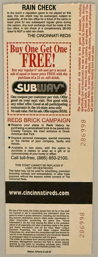 September 22, 2002, Reds versus Phillies, Last Game at Cinergy Field
