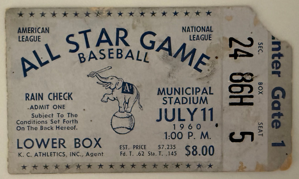 1960 MLB All-Star Game, Fair Condition Only